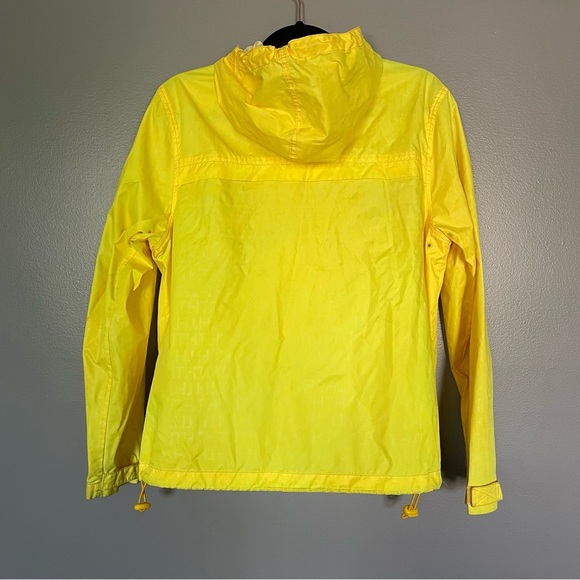 Tommy Hilfiger Yellow Rain Jacket Windbreaker Sz M VINTAGE - Picture 5 of 10